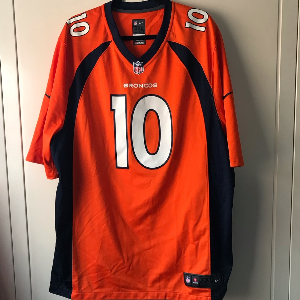 Nike Men's Denver Broncos Jerry Jeudy #10 Orange Game Jersey